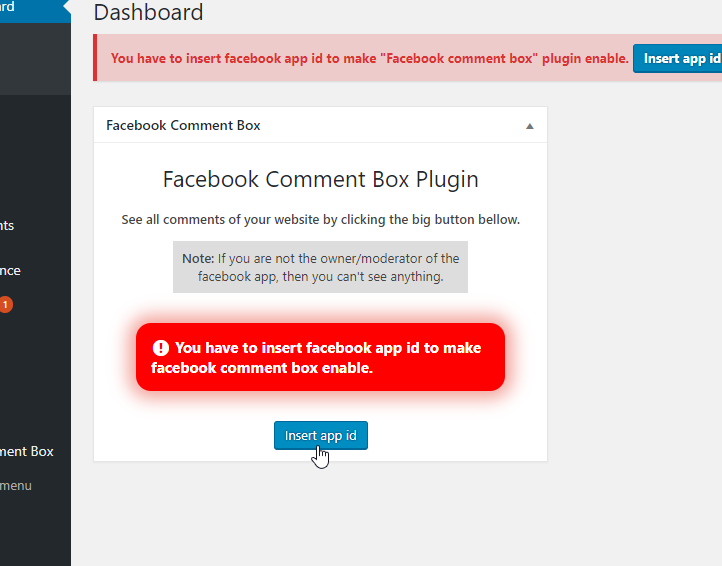 Adding Facebook comments box on wordpress