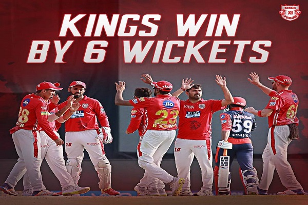 Kings XI Punjab won by 6 wickets