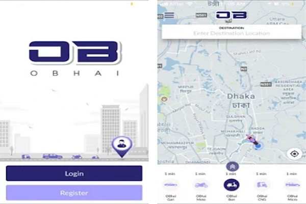 Ride sharing app obhai