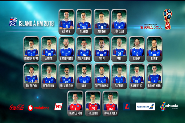 Iceland name 23-man squad