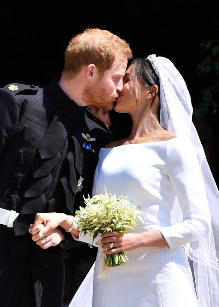 Prince Harry and Meghan Markle Kissing