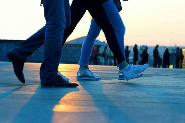 Heart patient walking