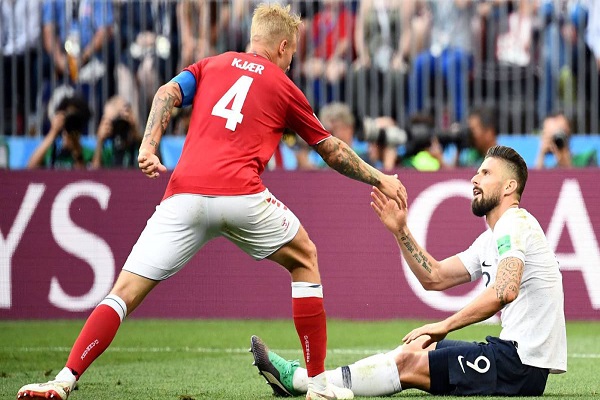 France and Denmark FIFA World Cup 2018